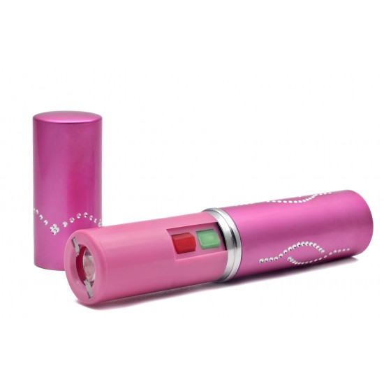 Pink Cheetah Lipstick Stun Gun