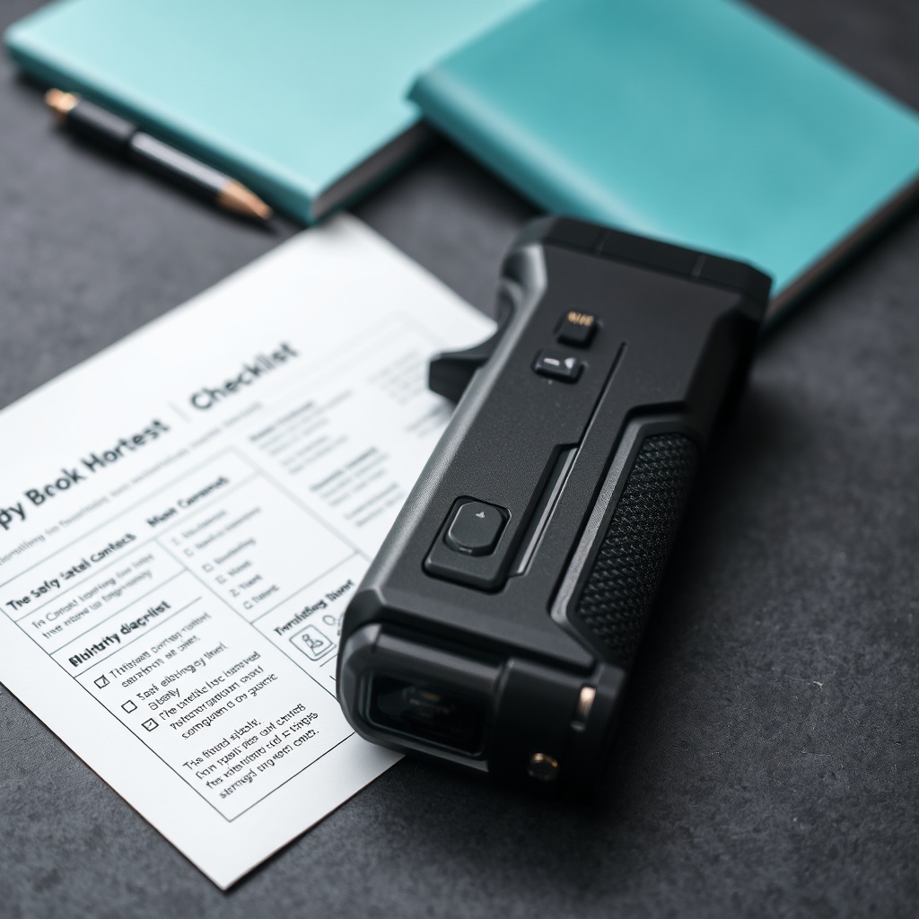 Detailed product showcase of a durable non-lethal security gadget with visible safety locks and reinforced electrodes, demonstrating why precision engineering and user-friendly controls determine the best stun guns for self-defense.